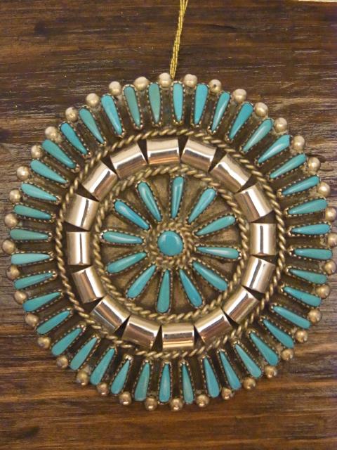P&A LAHI NeedlePoint Turquoise Pendant & Brooch