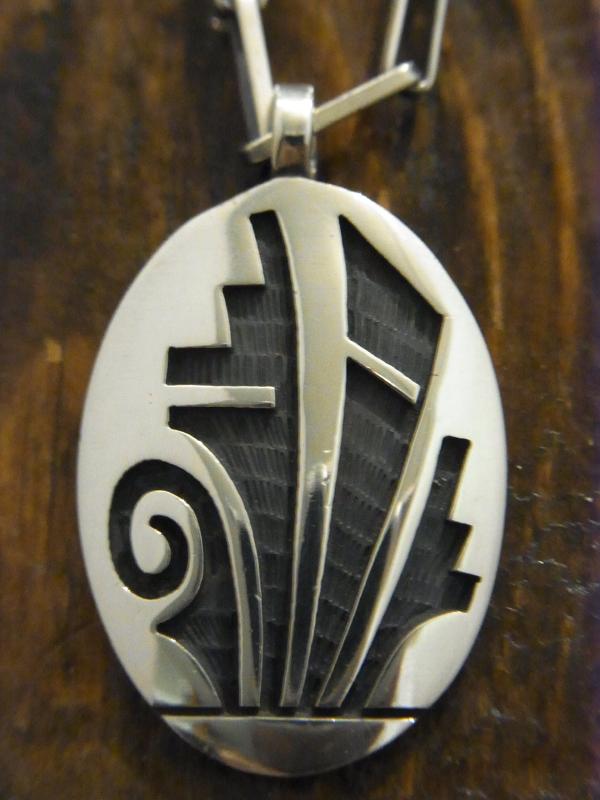 SOLD!! LAWRENCE SAUFKIE PENDANT& HOPI-CHAIN necklace